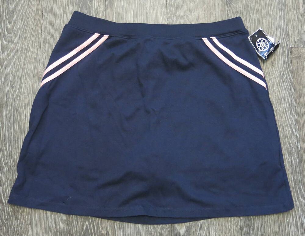 GW SPORT *NWT* Tennis Skirt Skorts Size 1X Women Blue Casual Tenniscore Flirty